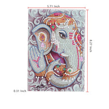 Load image into Gallery viewer, DIY Diamond Painting Notebook | Elephant