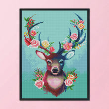 Load image into Gallery viewer, 11CT Full Cross Stitch | fSika deer (36x46cm)