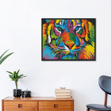 Load image into Gallery viewer, 11CT Full Cross Stitch | Colorful tiger (36x46cm)