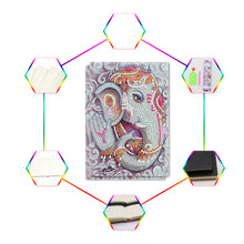 Load image into Gallery viewer, DIY Diamond Painting Notebook | Elephant