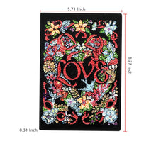Load image into Gallery viewer, DIY Diamond Painting Notebook | LOVE