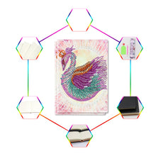 Load image into Gallery viewer, DIY Diamond Painting | Swan Notebook