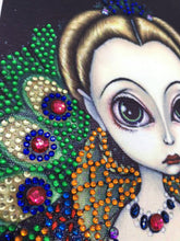 Load image into Gallery viewer, Crystal Rhinestone Diamond Painting Kit | Peacock and Girl