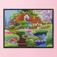 Load image into Gallery viewer, 11CT Full Cross Stitch | Country Cottage (36x46cm)
