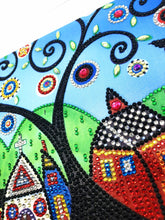 Load image into Gallery viewer, Crystal Rhinestone Diamond Painting Kit | Little houses under the big tree