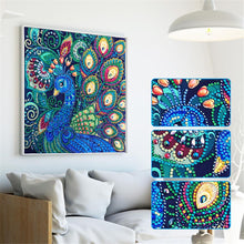 Load image into Gallery viewer, Crystal Rhinestone Diamond Painting Kit | Animal Peacock