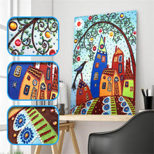 Load image into Gallery viewer, Crystal Rhinestone Diamond Painting Kit | Cartoon Town