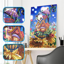 Load image into Gallery viewer, Crystal Rhinestone Diamond Painting Kit | Cartoon Plant House