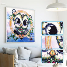 Load image into Gallery viewer, Crystal Rhinestone Diamond Painting Kit | Cartoon Owl