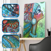 Load image into Gallery viewer, Crystal Rhinestone Diamond Painting Kit | African Girl