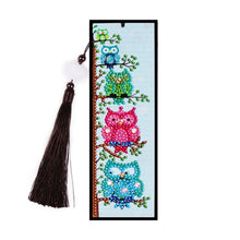 Load image into Gallery viewer, DIY Diamond Painting Bookmark | Animal owls