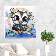 Load image into Gallery viewer, Crystal Rhinestone Diamond Painting Kit | Cartoon Owl