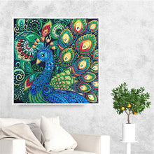 Load image into Gallery viewer, Crystal Rhinestone Diamond Painting Kit | Animal Peacock