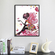 Load image into Gallery viewer, Crystal Rhinestone Diamond Painting Kit | Cartoon Butterfly Girl