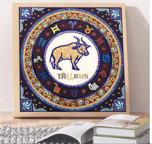 Load image into Gallery viewer, Crystal Rhinestone Diamond Painting Kit | Compass Taurus