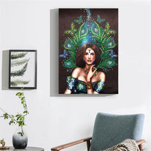 Load image into Gallery viewer, Crystal Rhinestone Diamond Painting Kit | Peacock Dress Beauty