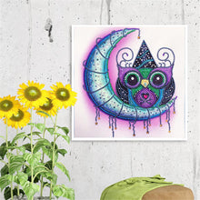 Load image into Gallery viewer, Crystal Rhinestone Diamond Painting Kit | Cartoon Owl