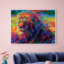 Load image into Gallery viewer, Full Diamond Painting kit | Watercolor lion