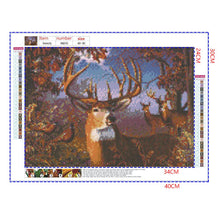Load image into Gallery viewer, Full Diamond Painting kit | Deer in the jungle