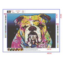 Load image into Gallery viewer, Full Diamond Painting kit | Watercolor pug