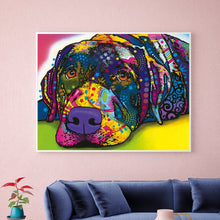 Load image into Gallery viewer, Full Diamond Painting kit | Watercolor Golden Retriever