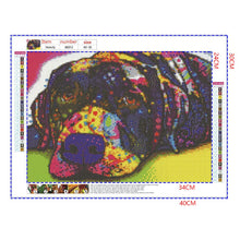 Load image into Gallery viewer, Full Diamond Painting kit | Watercolor Golden Retriever