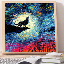 Load image into Gallery viewer, Full Diamond Painting kit | Roaring wolf