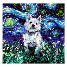 Load image into Gallery viewer, Full Diamond Painting kit | Parson Russell Terrier under the beautiful starry sky