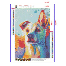 Load image into Gallery viewer, Full Diamond Painting kit | Watercolor dog