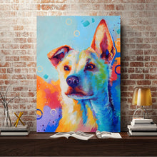 Load image into Gallery viewer, Full Diamond Painting kit | Watercolor dog