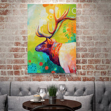 Load image into Gallery viewer, Full Diamond Painting kit | Watercolor sika deer