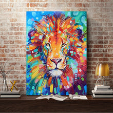Load image into Gallery viewer, Full Diamond Painting kit | Watercolor lion