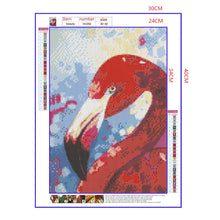 Load image into Gallery viewer, Full Diamond Painting kit | Watercolor flamingo