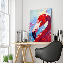 Load image into Gallery viewer, Full Diamond Painting kit | Watercolor flamingo