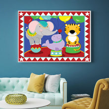 Load image into Gallery viewer, Full Diamond Painting kit | Circus animals