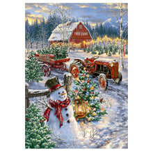 Load image into Gallery viewer, Full Diamond Painting kit | Christmas in the countryside