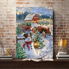 Load image into Gallery viewer, Full Diamond Painting kit | Christmas in the countryside