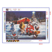 Load image into Gallery viewer, Full Diamond Painting kit | Santa Claus and Farm animals