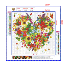 Load image into Gallery viewer, Full Diamond Painting kit | Flower heart