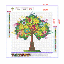 Load image into Gallery viewer, Full Diamond Painting kit | Flower tree