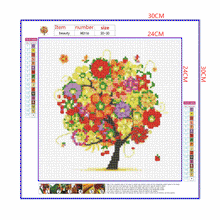 Load image into Gallery viewer, Full Diamond Painting kit | Flower tree