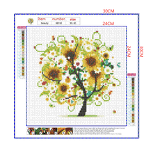Load image into Gallery viewer, Full Diamond Painting kit | Sunflower tree