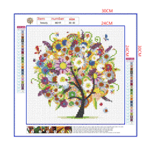 Load image into Gallery viewer, Full Diamond Painting kit | Flower tree