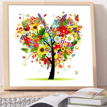 Load image into Gallery viewer, Full Diamond Painting kit | Flower heart tree