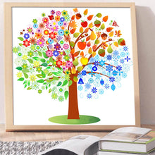 Load image into Gallery viewer, Full Diamond Painting kit | Four Seasons Tree