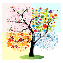 Load image into Gallery viewer, Full Diamond Painting kit | Four Seasons Tree