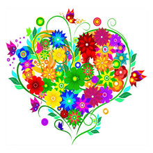 Load image into Gallery viewer, Full Diamond Painting kit | Flower heart