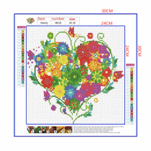 Load image into Gallery viewer, Full Diamond Painting kit | Flower heart
