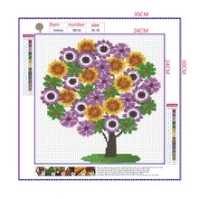 Load image into Gallery viewer, Full Diamond Painting kit | Flower tree