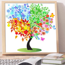 Load image into Gallery viewer, Full Diamond Painting kit | Four Seasons Tree